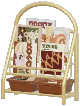 Floor Standing Magazine Rack