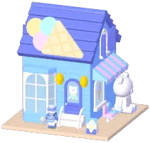 Brick Ice Cream Store Ornament