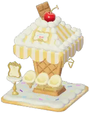 Cream Waffle Waiting Station
