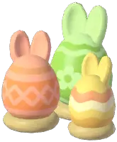 Bunny Ears Easter Egg Lamp