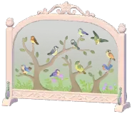 Bird Flock Glass Screen