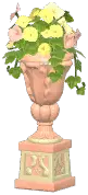 Manor Pedestal Potted Flower