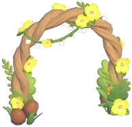 Flower Vine Oak Archway