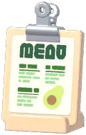 Café Tabletop Menu Standee