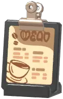 Café Tabletop Menu Standee
