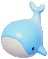 Light Blue Splash Whale