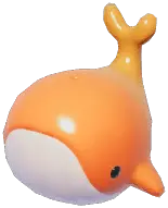 Orange Splash Whale
