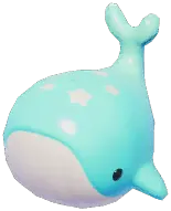 Cyan Splash Whale