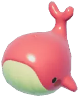 Green Peach Splash Whale
