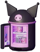 Kuromi Mini Fridge