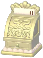 Cream Cash Register