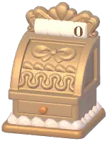 Cream Cash Register