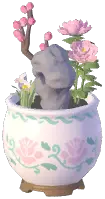 Peony Pot w/ Rock