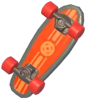 Festive Wall-Mounted Penny Skateboard