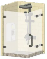 Simplistic Shower Enclosure