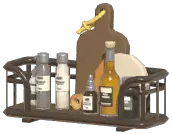 Industrial Wall-Mounted Cutting Board Rack
