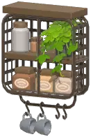 Industrial Wall-Mounted Coffee Rack