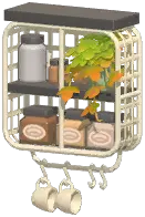 Industrial Wall-Mounted Coffee Rack