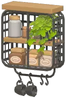 Industrial Wall-Mounted Coffee Rack