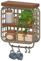 Industrial Wall-Mounted Coffee Rack