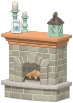 Rustic Fireplace