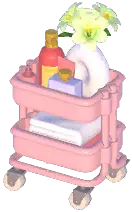 Minimalist Bathroom Rolling Cart
