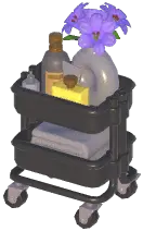 Minimalist Bathroom Rolling Cart