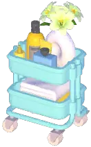 Minimalist Bathroom Rolling Cart