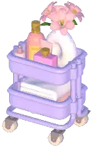 Minimalist Bathroom Rolling Cart