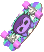 Wall-Mounted Surf Skateboard