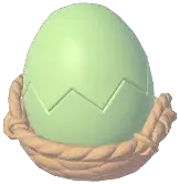Green Cracked Egg