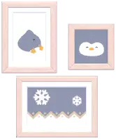 Penguin Snow Play Wall Art