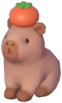 Capybara & Orange Lamp