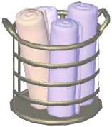 Iron Towel Basket