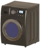 Black Front-Loading Washer