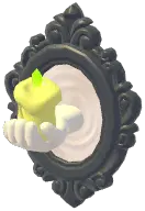 Mirror Ghost Wall Candle Holder