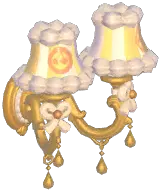 Cream Double-Head Wall Lamp