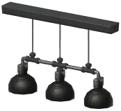 Industrial Triple-Headed Pendant Lamp
