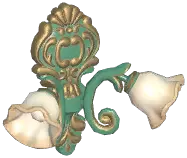 Farmhouse Double-Headed Flower Wall Lamp