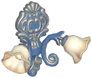 Farmhouse Double-Headed Flower Wall Lamp