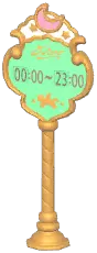 Lustrous Open Hours Sign
