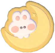 Crescent Moon & Rabbit Rug