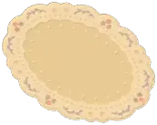 Elegant Ruffle Oval Rug