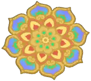 Peony Embroidered Rug