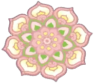 Peony Embroidered Rug