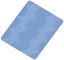 Light Blue Ripple Rug