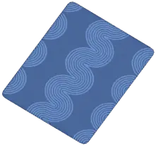 Dark Blue Ripple Rug