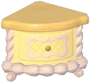 Cream Carved Low Table
