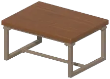 Light Brown Industrial Dining Table