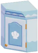 Seashell Corner Cabinet